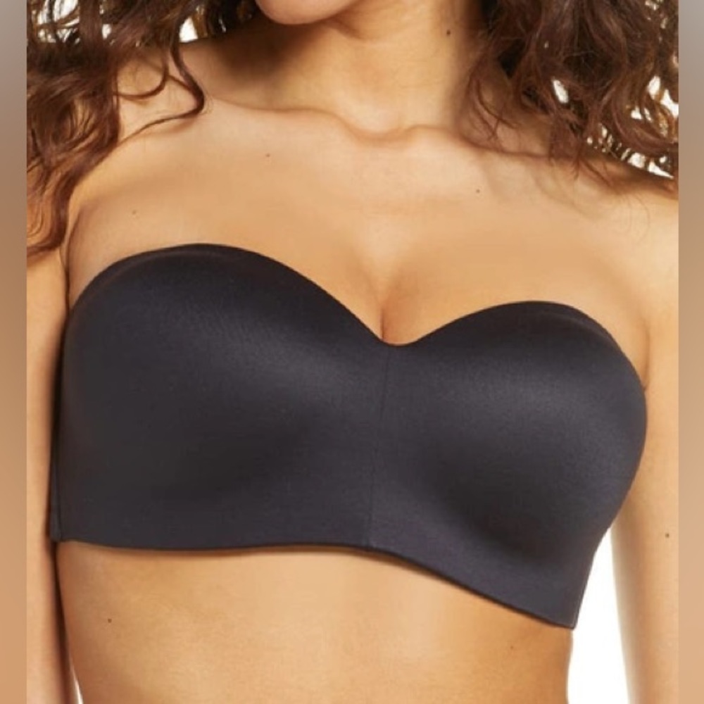 WACOAL black staying power multiway strapless wireless bra 40C style #854372 NWT
